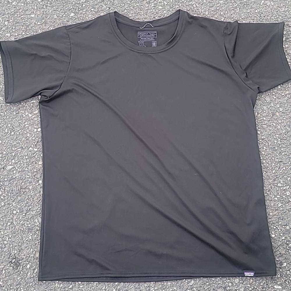 Patagonia Black Shirt with White Interior Logo Print